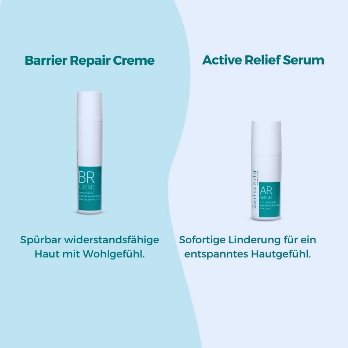 Beruhigungscreme - Active Relief Serum I Schnelle Beruhigung der gereizten Haut im Gesicht und auf Körper I Linderung von Rötungen und Juckreiz I Schutz und Stärkung aller Hauttypen I 50ml
