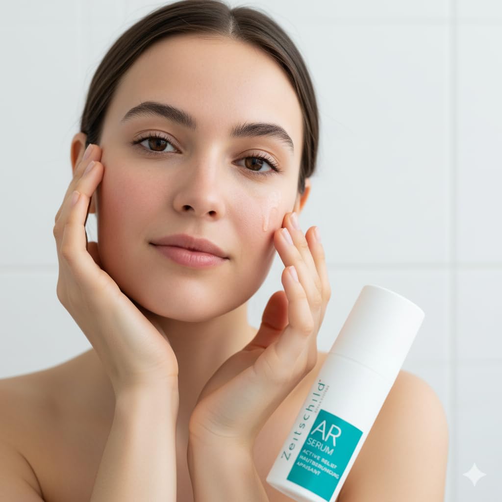 Beruhigungscreme - Active Relief Serum I Schnelle Beruhigung der gereizten Haut im Gesicht und auf Körper I Linderung von Rötungen und Juckreiz I Schutz und Stärkung aller Hauttypen I 50ml