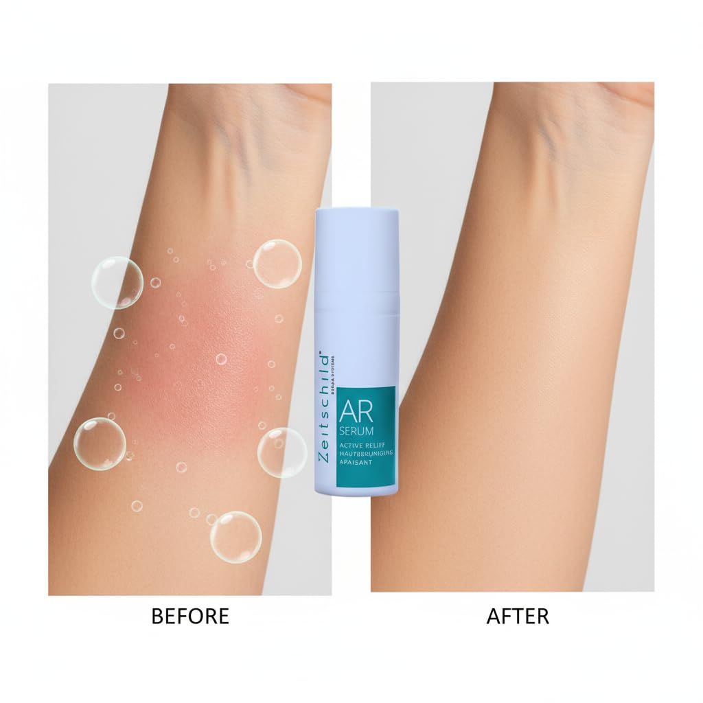 Beruhigungscreme - Active Relief Serum I Schnelle Beruhigung der gereizten Haut im Gesicht und auf Körper I Linderung von Rötungen und Juckreiz I Schutz und Stärkung aller Hauttypen I 50ml