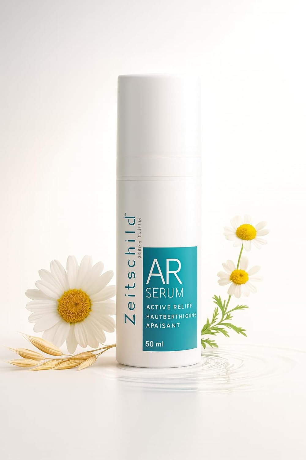 Beruhigungscreme - Active Relief Serum I Schnelle Beruhigung der gereizten Haut im Gesicht und auf Körper I Linderung von Rötungen und Juckreiz I Schutz und Stärkung aller Hauttypen I 50ml