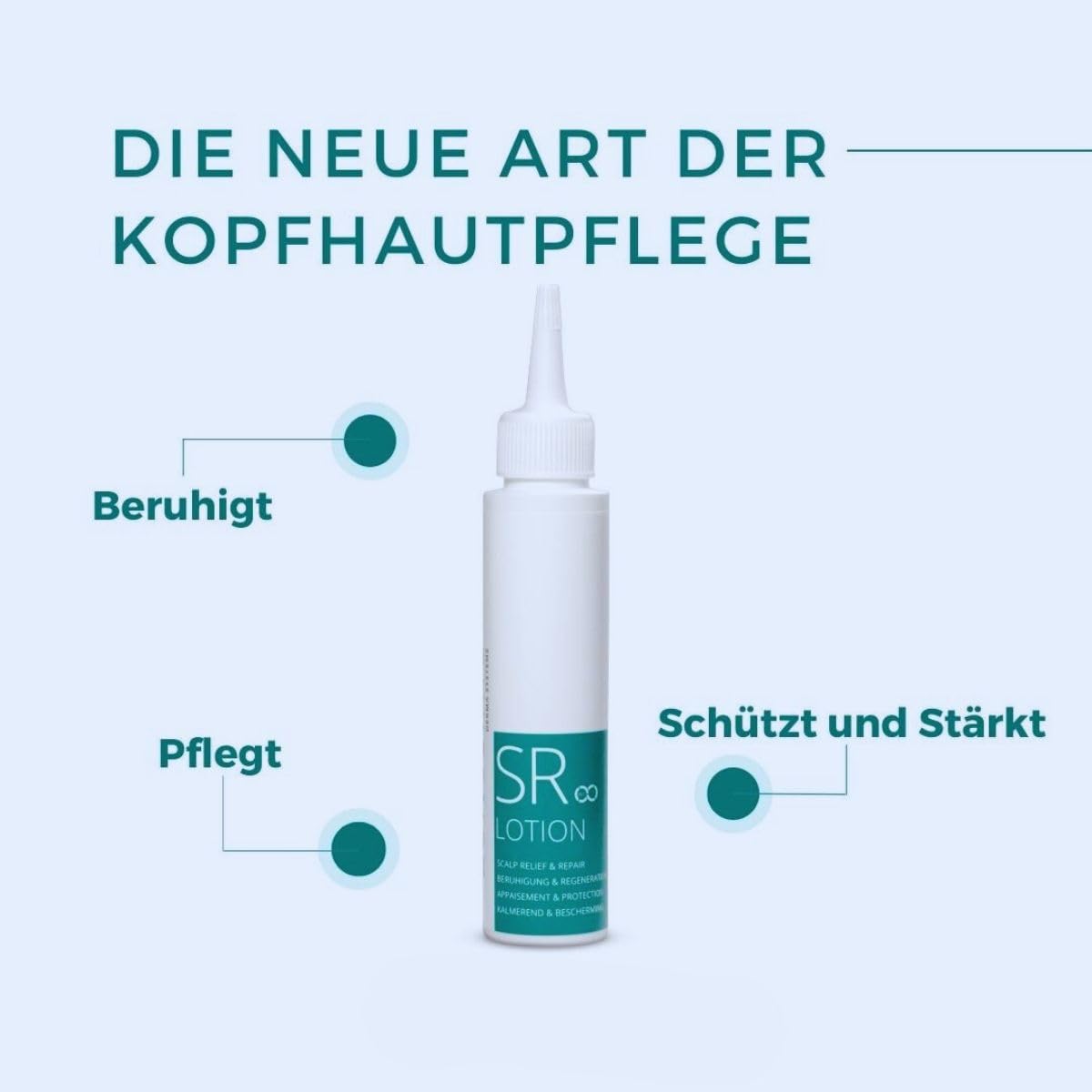 Kopfhaut Pflege - Intensiv – Bei Juckreiz, Trockenheit & Schuppen – mit Niacinamid (Vitamin B3) – parfumfrei, leichte Lotion, Scalp Repair & Relief Lotion 90 ml