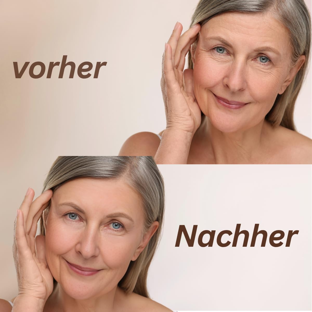 Anti-Falten Serum Active Firming 30 ml, Sofort-Effekt bei Mimikfalten, Hautglättungsserum mit 4 Hyaluronsäuren & Peptidkomplex, für alle Hauttypen, ohne Parfum & Silikone