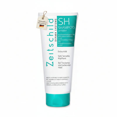 SH Shampoo 200 ml, für empfindliche, trockene & juckende Kopfhaut, parfümfrei, silikonfrei, pH-hautneutral