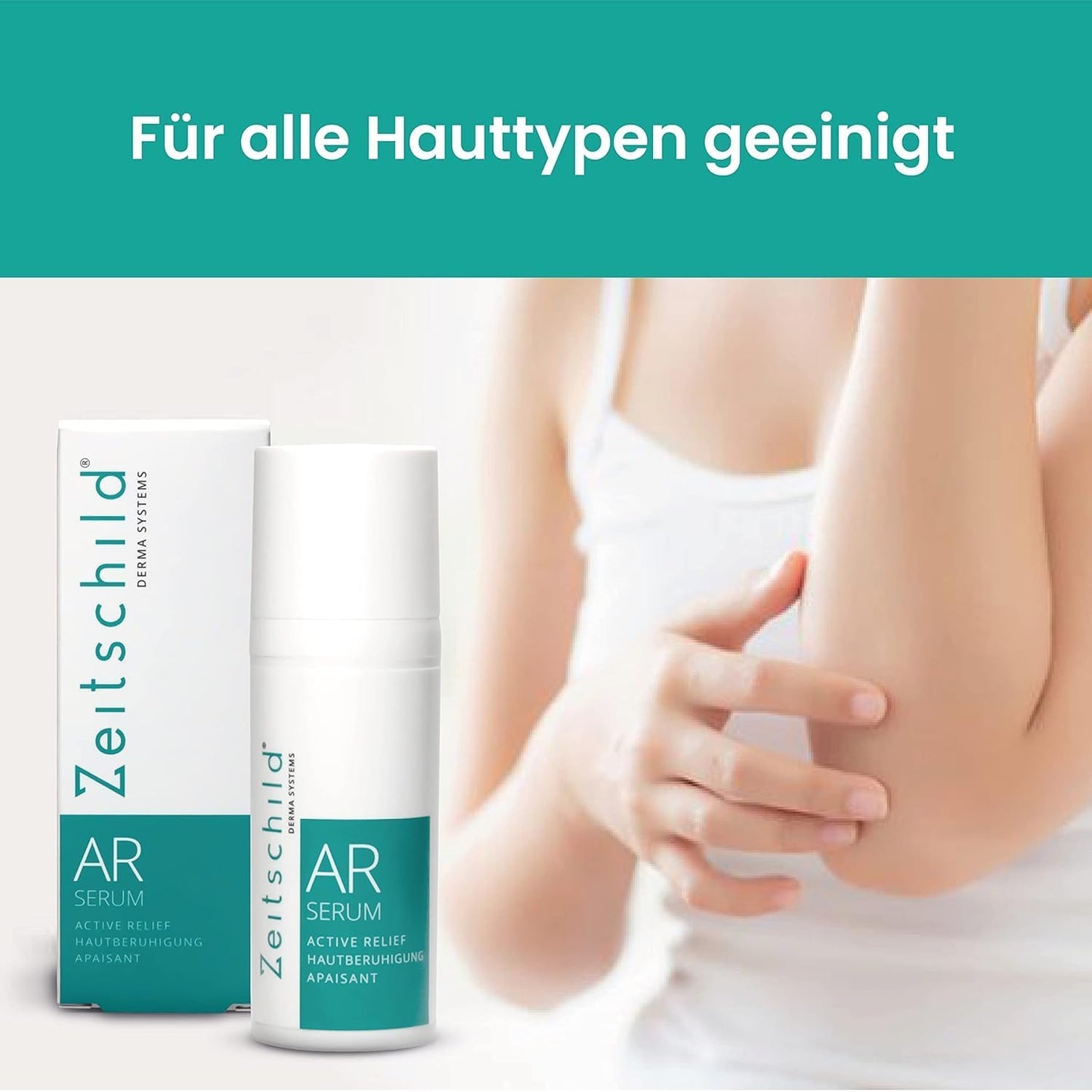 Beruhigungscreme - Active Relief Serum I Schnelle Beruhigung der gereizten Haut im Gesicht und auf Körper I Linderung von Rötungen und Juckreiz I Schutz und Stärkung aller Hauttypen I 50ml