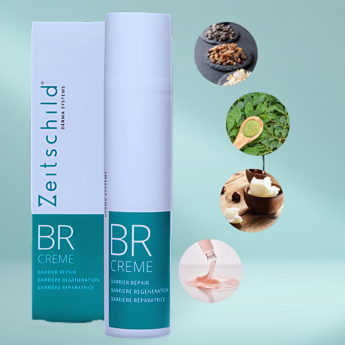 Hautbarriere Creme I Regeneration und Schutz der eigenen Hautbarriere I Schützend und Entzündungshemmend auf dem Körper und im Gesicht I 100ml I BR Cream
