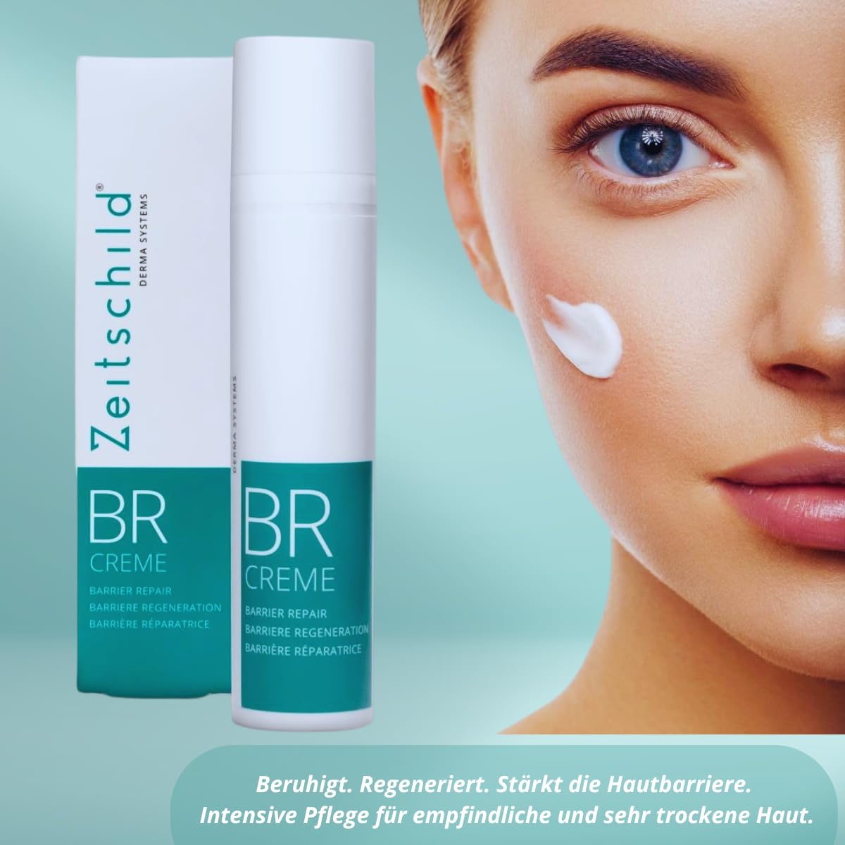 Hautbarriere Creme I Regeneration und Schutz der eigenen Hautbarriere I Schützend und Entzündungshemmend auf dem Körper und im Gesicht I 100ml I BR Cream