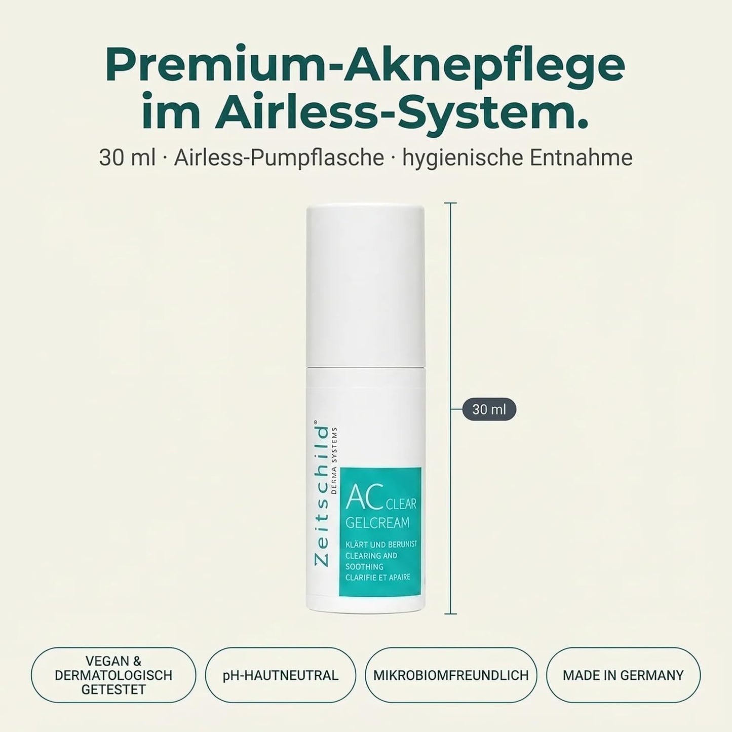 ZEITSCHILD Akne Creme Mit Niacinamid und Salicylsaure