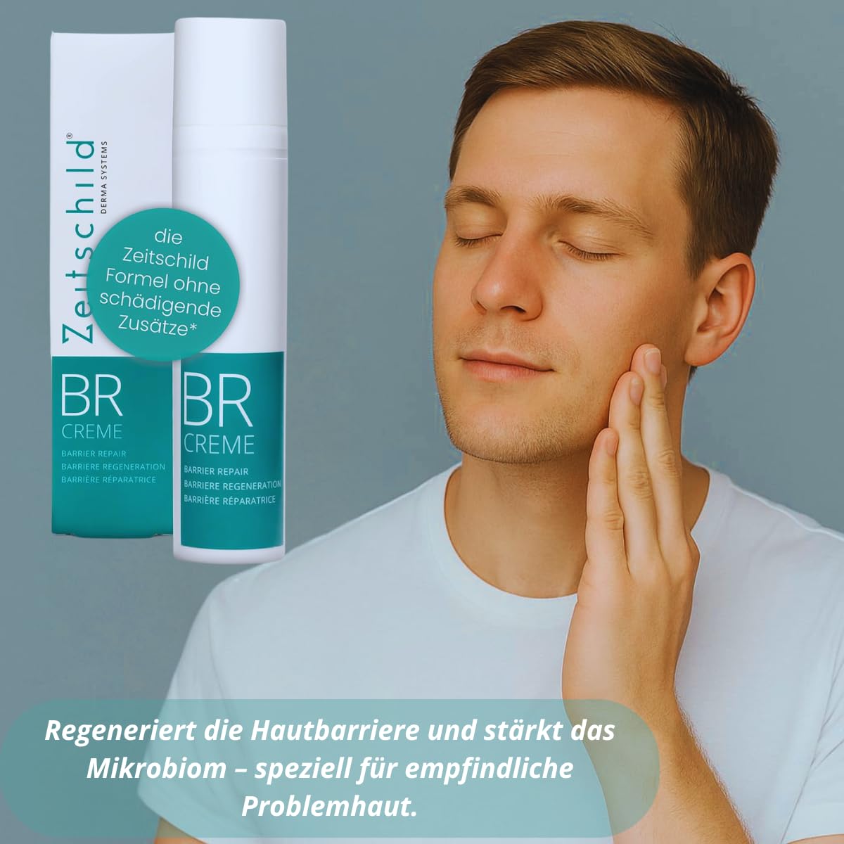 Hautbarriere Creme I Regeneration und Schutz der eigenen Hautbarriere I Schützend und Entzündungshemmend auf dem Körper und im Gesicht I 100ml I BR Cream