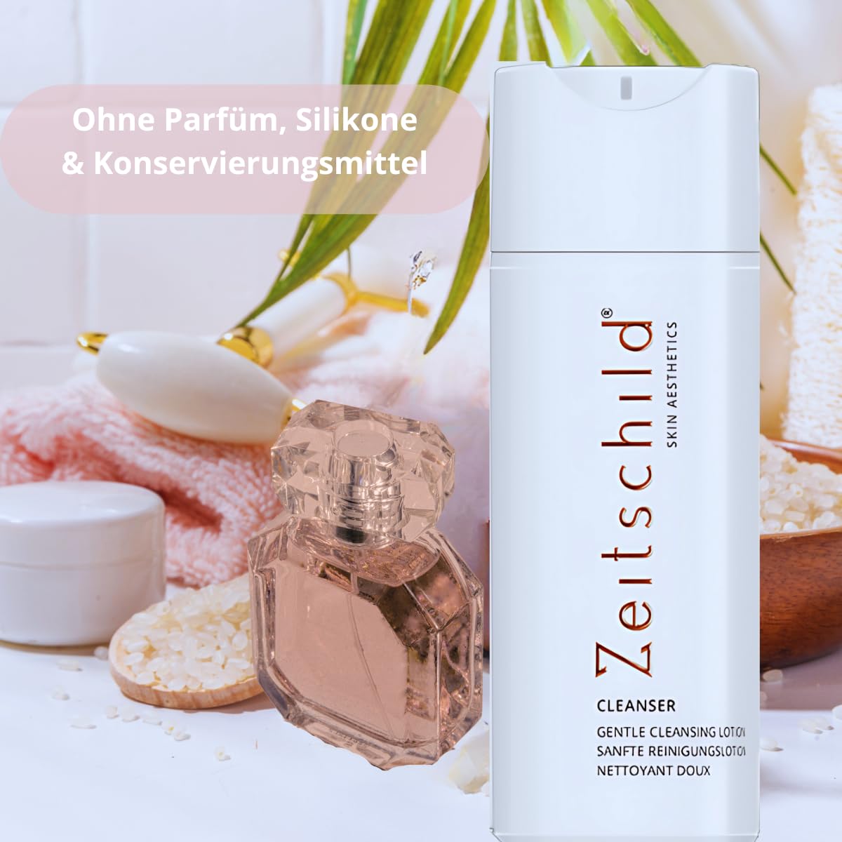 Sanfte Reinigungslotion, Tensidfreie Gesichtsreinigung mit Moringaöl & OLT®. Entfernt Make-up & Unreinheiten schonend | Für empfindliche, trockene bis sehr trockene Haut 150 ml.