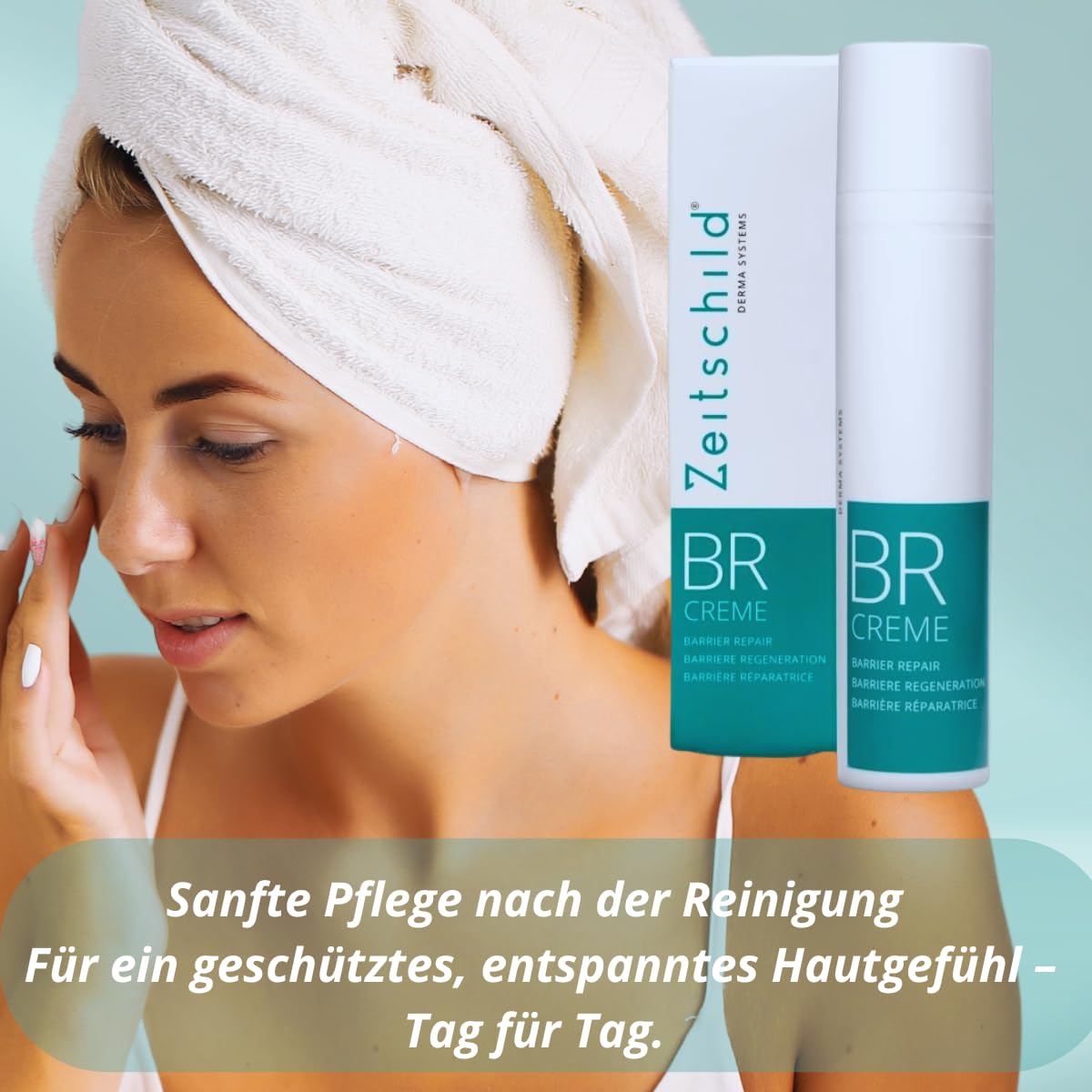 Hautbarriere Creme I Regeneration und Schutz der eigenen Hautbarriere I Schützend und Entzündungshemmend auf dem Körper und im Gesicht I 100ml I BR Cream