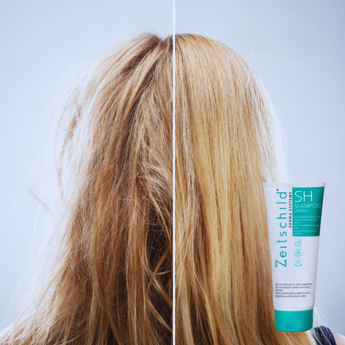 SH Shampoo 200 ml, für empfindliche, trockene & juckende Kopfhaut, parfümfrei, silikonfrei, pH-hautneutral