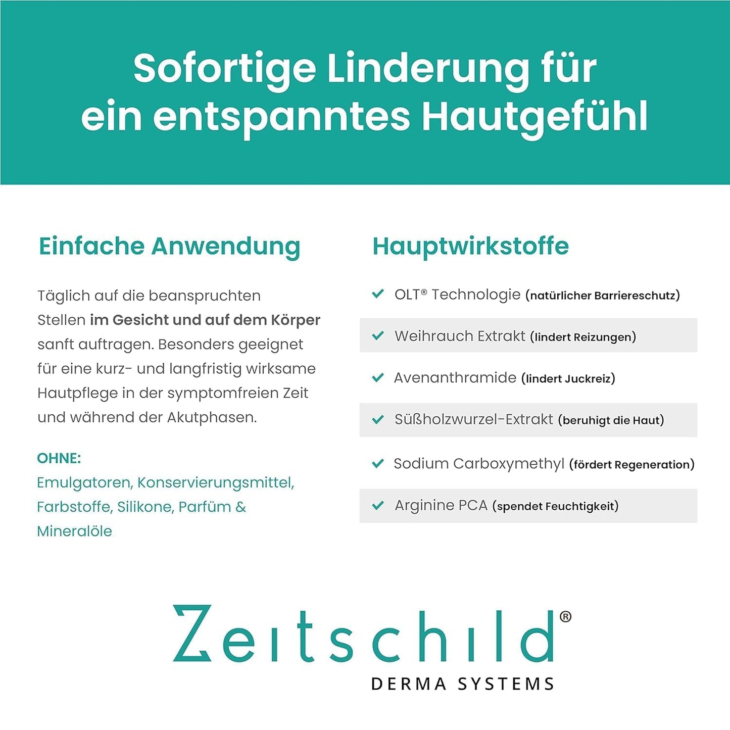 Beruhigungscreme - Active Relief Serum I Schnelle Beruhigung der gereizten Haut im Gesicht und auf Körper I Linderung von Rötungen und Juckreiz I Schutz und Stärkung aller Hauttypen I 50ml