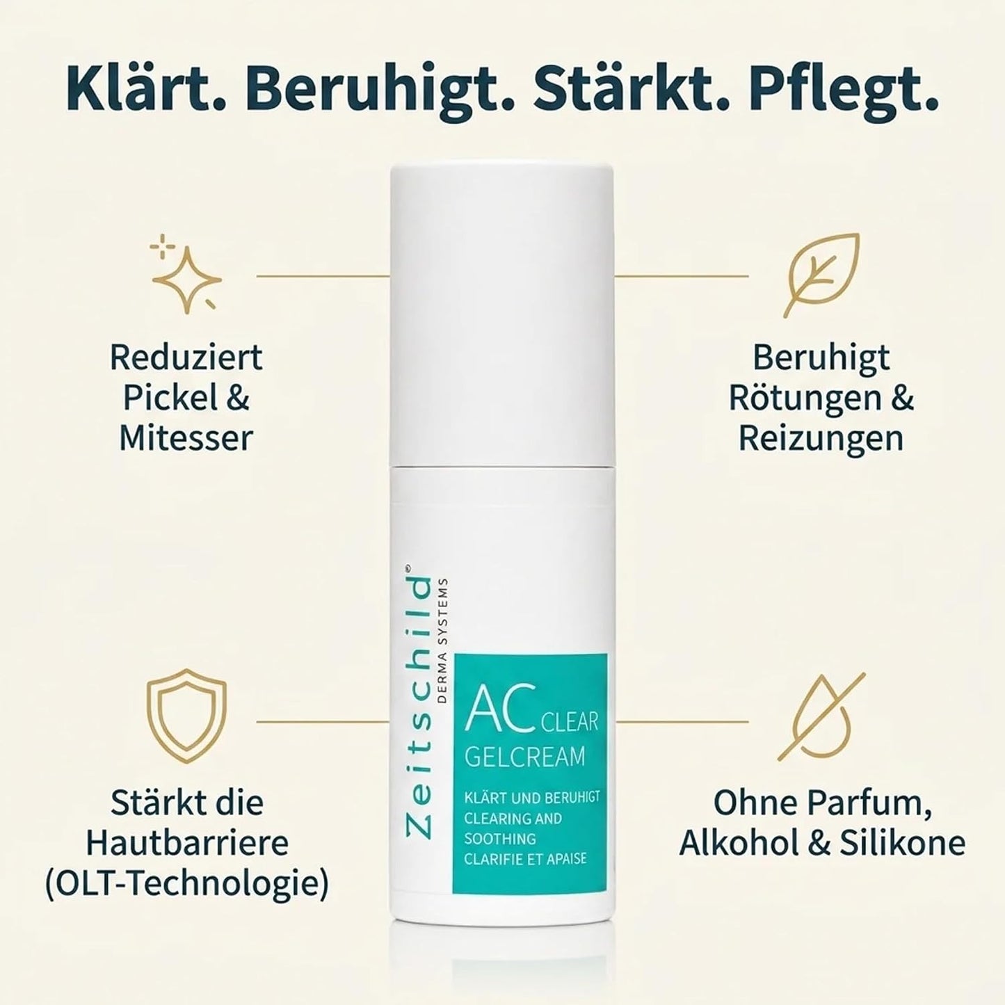 ZEITSCHILD Akne Creme Mit Niacinamid und Salicylsaure