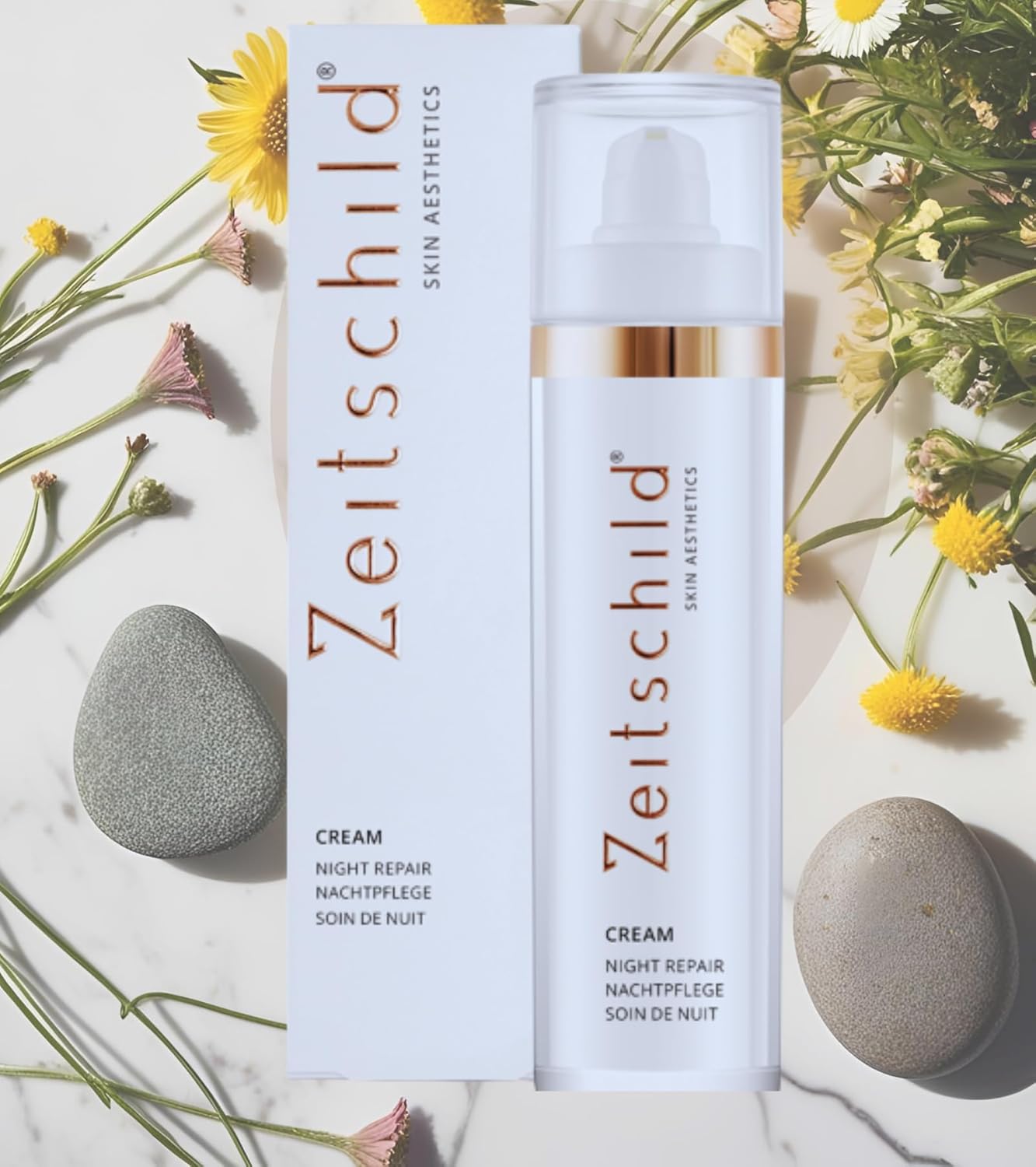 Nachtpflege mit Retinol/Vitamin A – Feuchtigkeitsspendende Nachtcreme auch für empfindliche & trockene Haut – glättet Falten und pflegt die Haut – Ohne Parfüm, Silikone & Emulgatoren – 50 ml