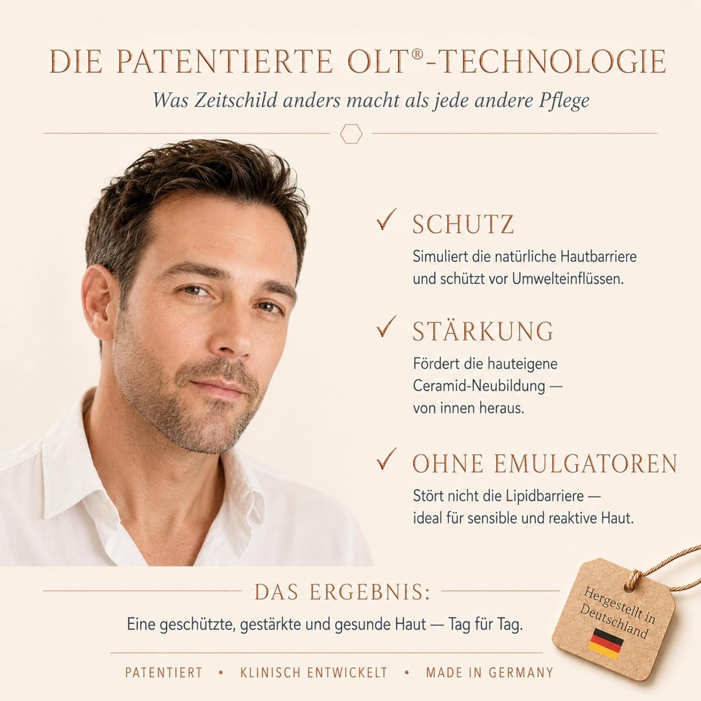 Anti Falten Serum Hochdosiert mit 4-fach Hyaluronsäure Matrixyl 3000 & OLT® - Anti-Aging Hyaluron Gesichtsserum gegen Tiefenfalten - Reife Haut Frauen Männer 30ml Made in Germany